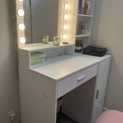 Vanity with Mirror And Light