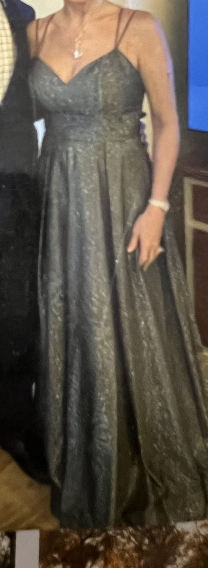 Silver Sparkly Prom Dress