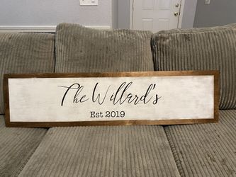 Large Farmhouse Wood Sign 