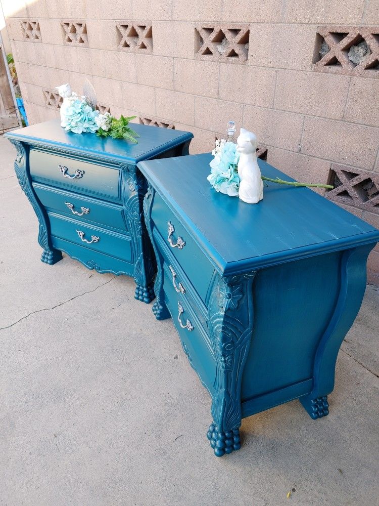 Ornate Vintage Nightstands