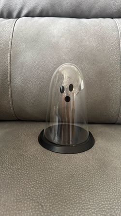 Clear Ghost Glass Wood Halloween Decoration