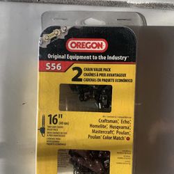 Oregon S56 2 pack 16” chain saw chains $20