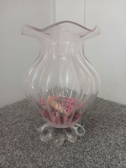 Pink Glass Vase