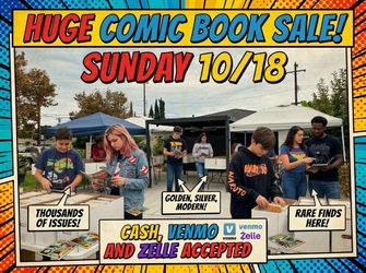 HUGE SALE OF COMICS 10/18/26 9am-3pm