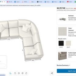Custom Ordered Couch And Ottoman