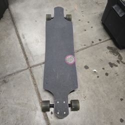 Screaming Scratched Hand Dot Santa Cruz Drop Thru Longboard