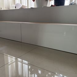 ✨ Wall-Mounted Floating TV Console / Storage Shelf
