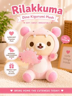 Rilakkuma & Tuxedosam Plush Toys 🧸 New w/ Tags –