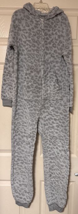 Girls Onesie Pjs With Hood - Size 10-12