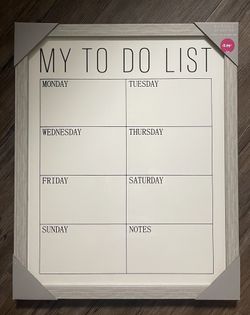 Office/Home To Do Dry Erase Framed