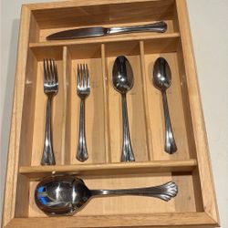 Wooden Silverware Containers