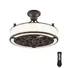 Home Decorators Collection Windara 22 in. LED Indoor/Covered Outdoor Bronze Ceiling Fan