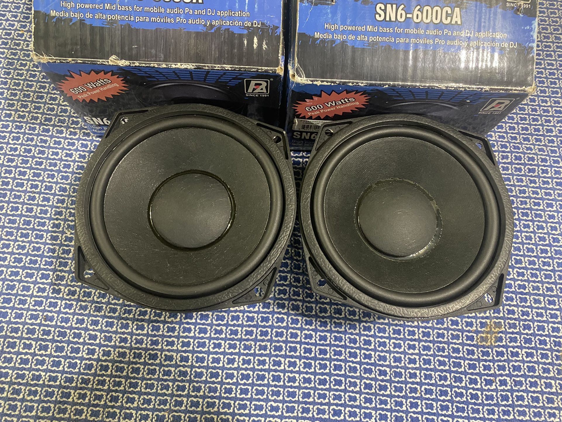 New Pair 6.5” P-Audio Midrange/Midbass Speakers