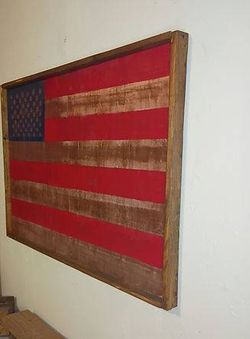 Wooden American Flag