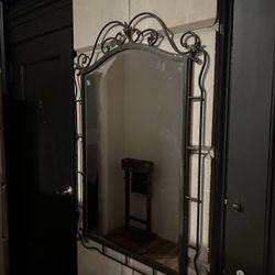 Antique Iron Design Mirror 