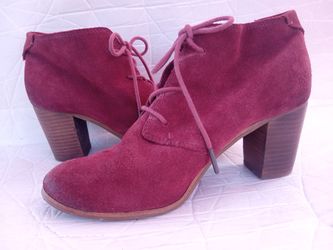 TOMS Burgundy Booties