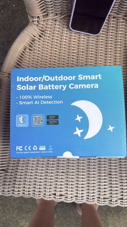 Indoor/Outdoor Smart Solar Battery Camera