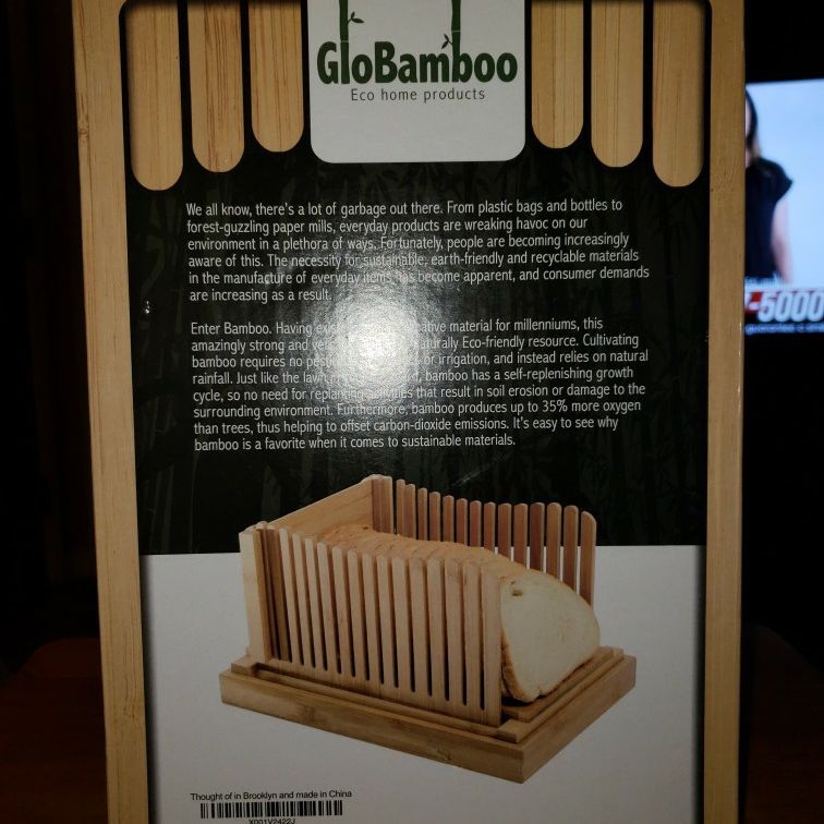 💖NEW 100% BAMBOO ECO FRIENDLY BREAD SLICER