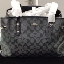 Coach PVC Drawstring Bag w/ Wallet