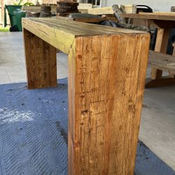 Wooden Center Console Table