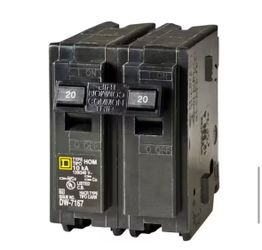 Square D 20 Amp Breaker 2-pole