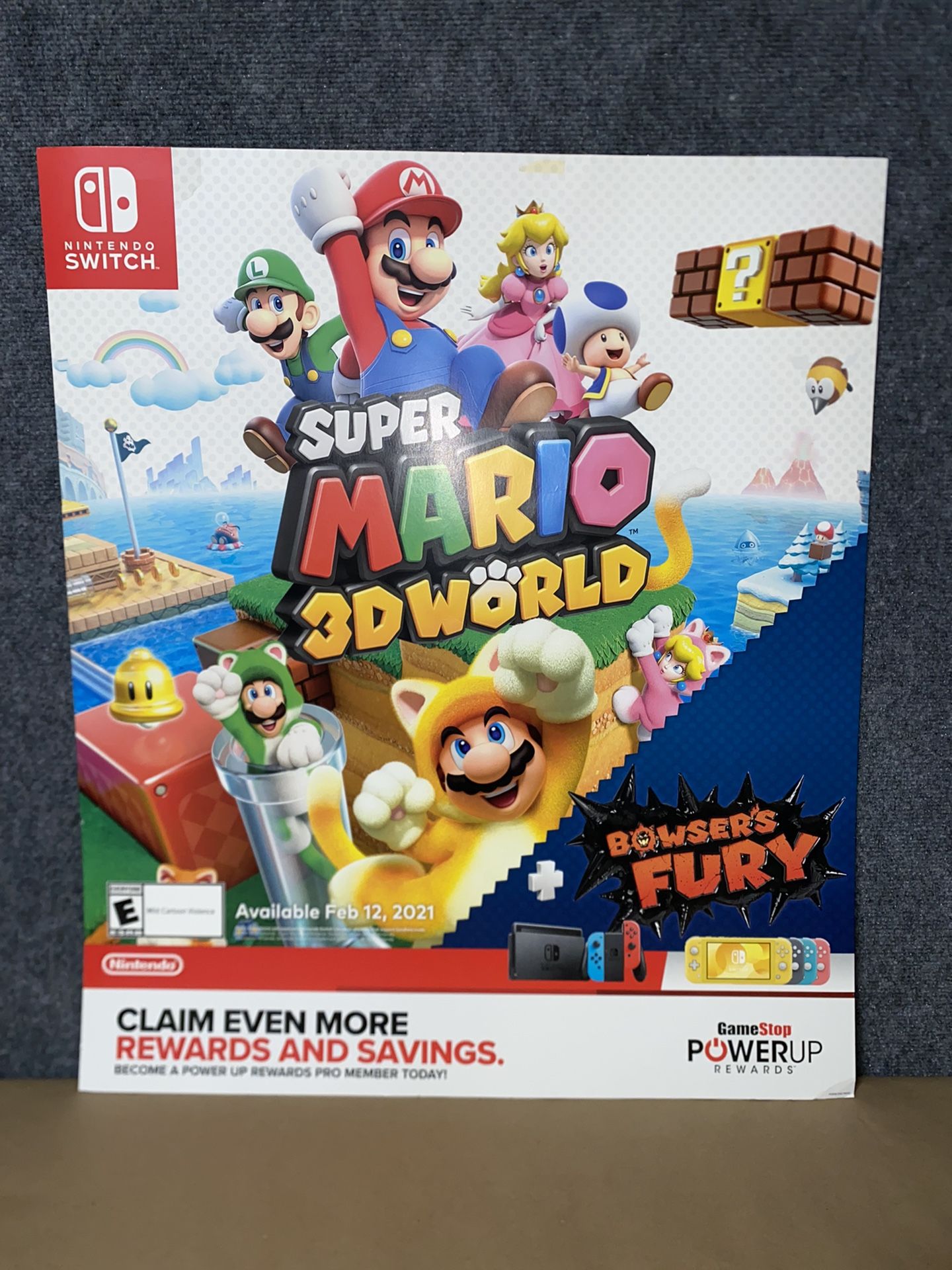 Rare Super Mario 3D World Posters