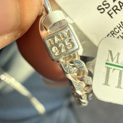 Italian .925 Sterling Silver Diamond Cut Chain