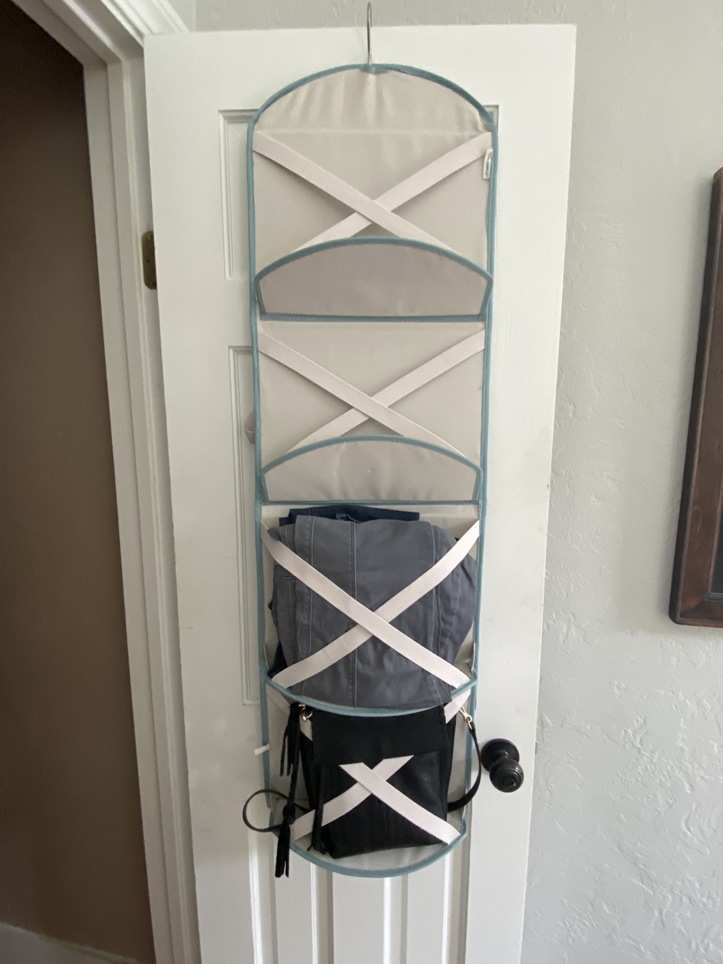 Closet or Over Door Organizer for Purses or Jeans or Other