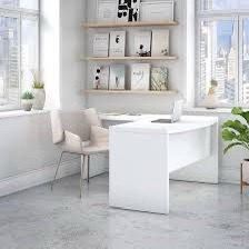 ✨ Bush Business Furniture Echo L-Shaped Bow Front Desk ✨