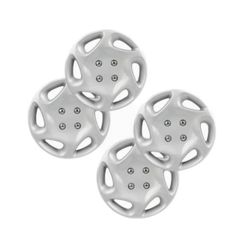 "13'' Silver ABS Hubcaps - Set of 4 Universal Wheel Covers"
