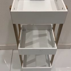 White storage with wheels