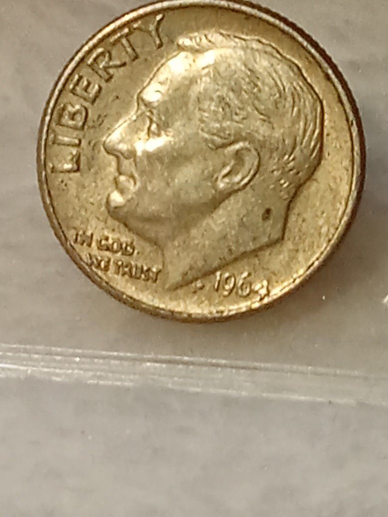 #278 Silver 1964 Dime Coin 