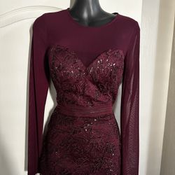 Burgundy Dress