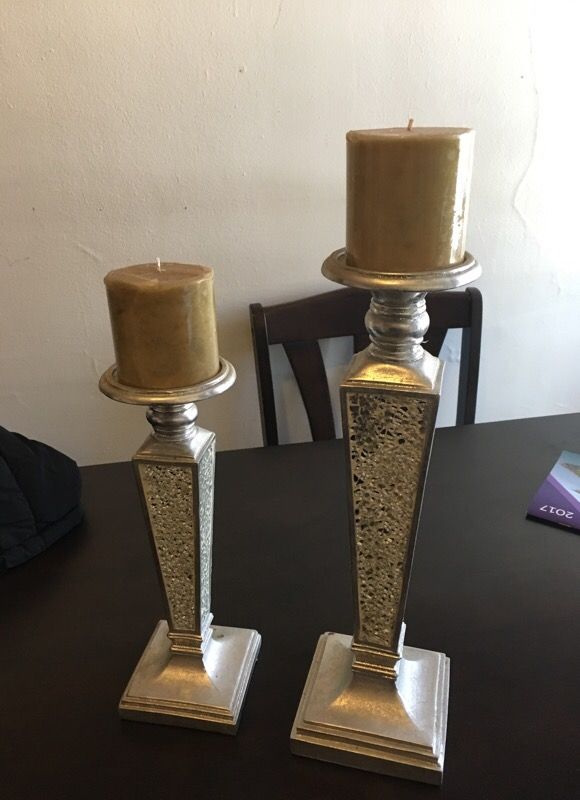 Mirrored Candle Holder Silver For In Chicago Il Offerup