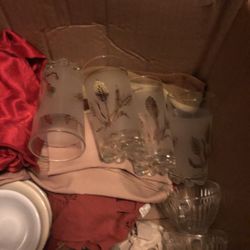 Four vintage glasses