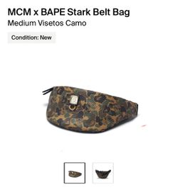 MCM x BAPE Stark Belt Bag Medium Size