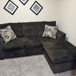 3 Seater Brown Sofa With Reversible Chaise  ($600 OBO)