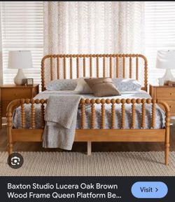 Brand new queen spindle bed