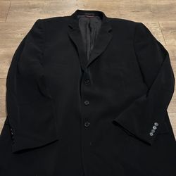 Midtown Man Formal Wear Mens Black Blazer Jacket Size 52 Regular