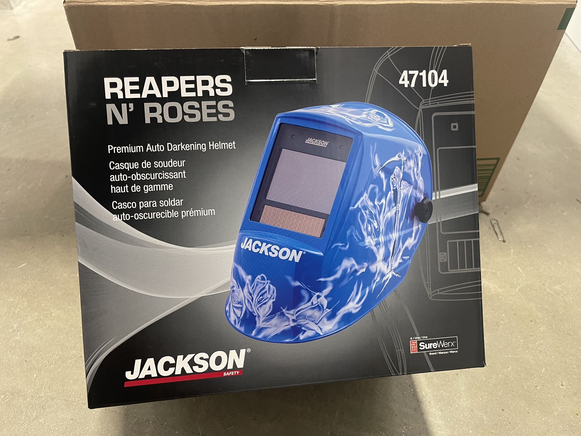 Jackson Safety Premium Graphic Welding Hood with ADF - Ultra Lightweight Auto Darkening Welding Helmet - ANSI Z87.1 (Multiple Styles)