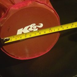 BRAND NEW, NEVER USED!! 	K&N High-Flow Original Lifetime Universal Clamp-On Air Filter High Performance W/ DRYCHARGER PRE-FILTER