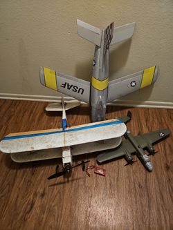Lot of 3 RC Airplane Models
