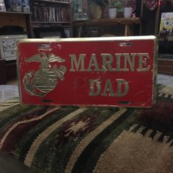 Brand New Marine Dad Plate 