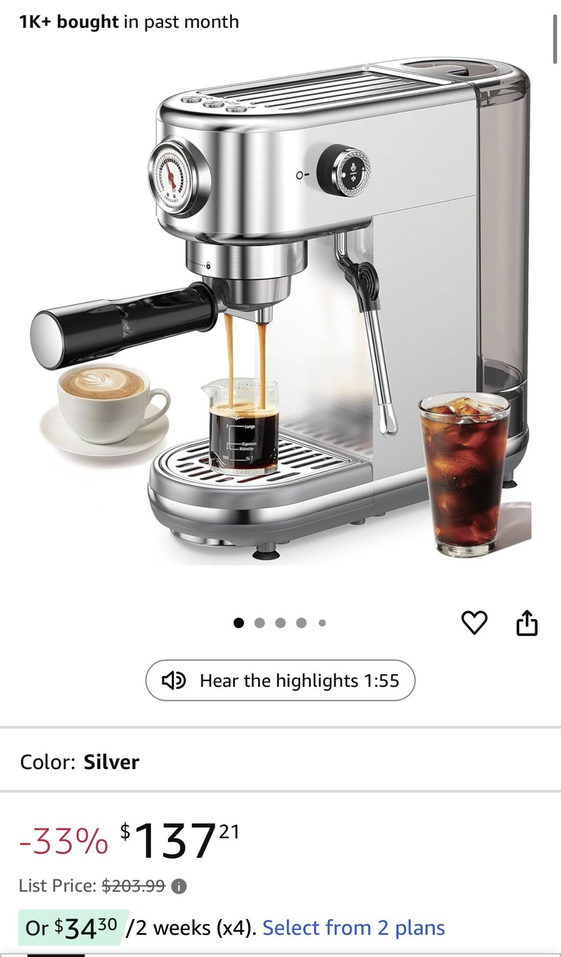 Espresso Coffee Machine