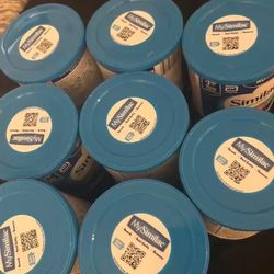 8 Cans Of The Blue Can Of Similac Advance Formula 