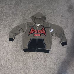 Brown T&F Zip Up Hoodie 