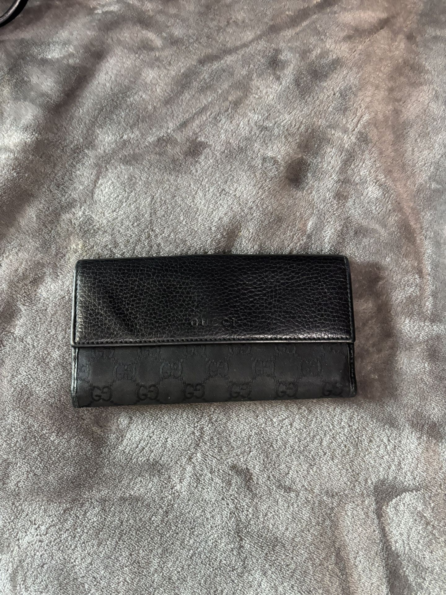 Gucci Check Book Wallet