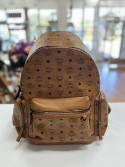 MCM BACKPACK, NO BOX, NO DUST BAG, USED CONDITION, ENTRUPY VERIFIED