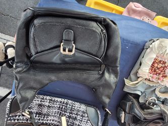 Medium Black Leather Purse-