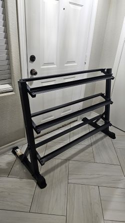 New 1000lbs Capacity Assembled CAP Dumbbell Weights Rack. 